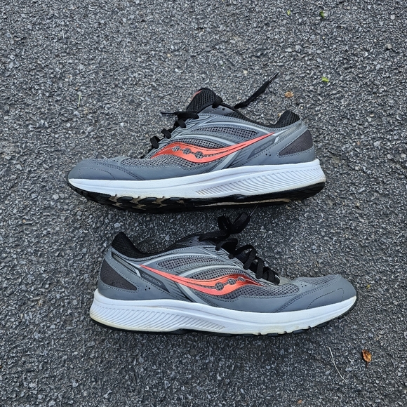 Saucony Cohesion 14 Charcoal/Flame Men sz 14 - Picture 1 of 6